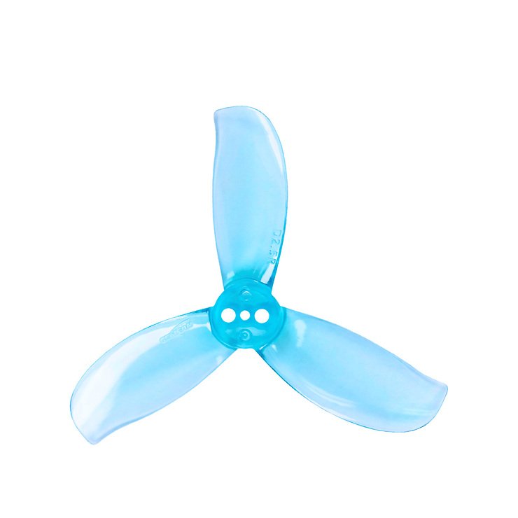 Hélice Gemfan D2.5-3 2.5 pouces 3 pales bleu clair (2CW+2CCW) - Pic 1
