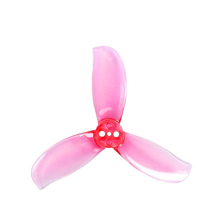 Hélice Gemfan D2.5-3 2.5 pouces 3 pales rose (2CW+2CCW) - Pic 1