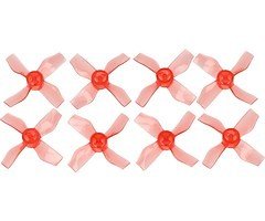 Gemfan 1220 31mm 4 Blade Propeller 0.8mm Hole Clear Red 4xCW 4xCCW