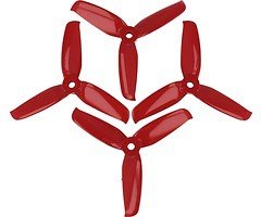 Gemfan 4052 4x5,2 Flash 3-Blatt-Propeller - Rot (2xCW, 2xCCW) 4 Zoll