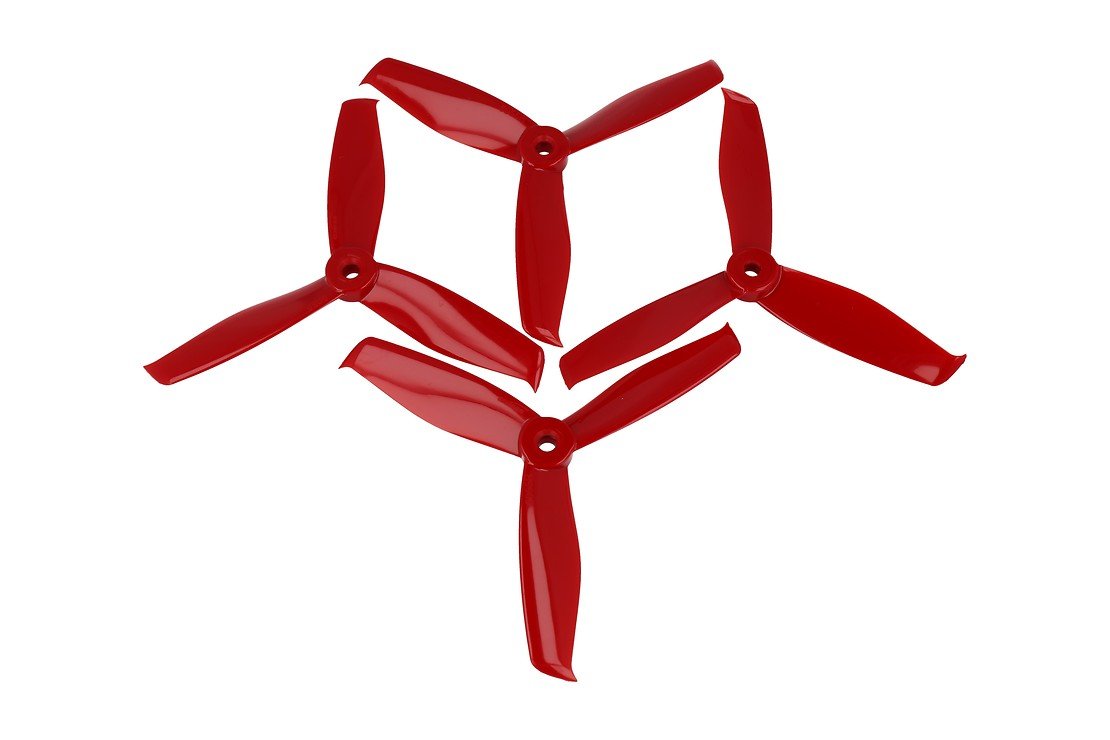 Gemfan Hulkie 5055-3 5x5,5 3blade Propeller red 4 pieces - Pic 1