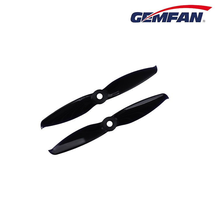 Gemfan 5152 5.1x5.2 Flash 2-Blade Propeller - Black (2xCW, 2xCCW) 5 Inch - Pic 1