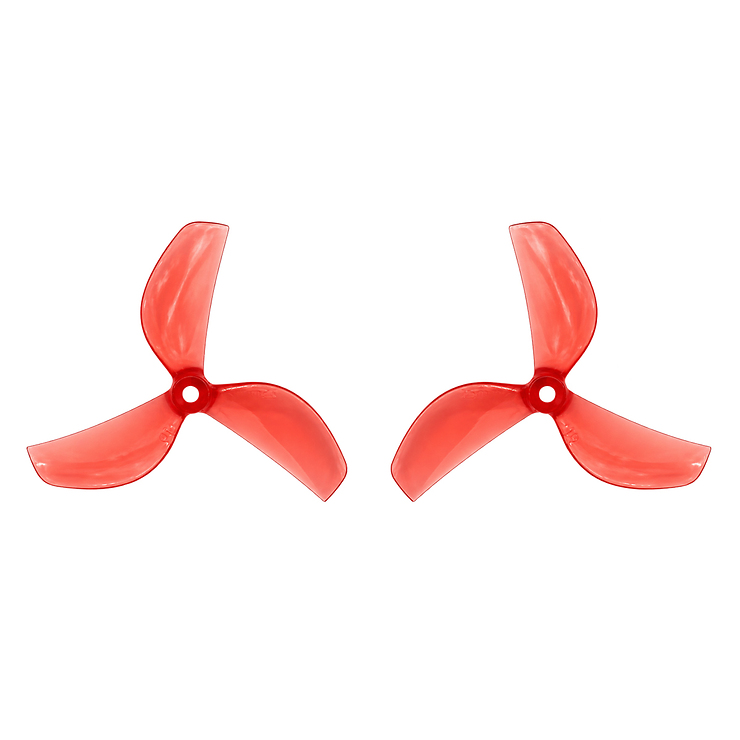 Gemfan 45mm-3 3-Blatt Propeller 1mm Clear Red (4CW+4CCW) - Thumbnail 1
