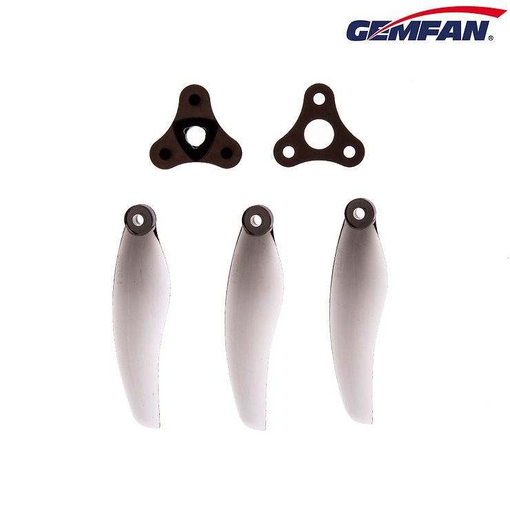 Gemfan Floppy Proppy 5135 Plegable FPV Propeller Clear Black 5 Inch - Thumbnail 3