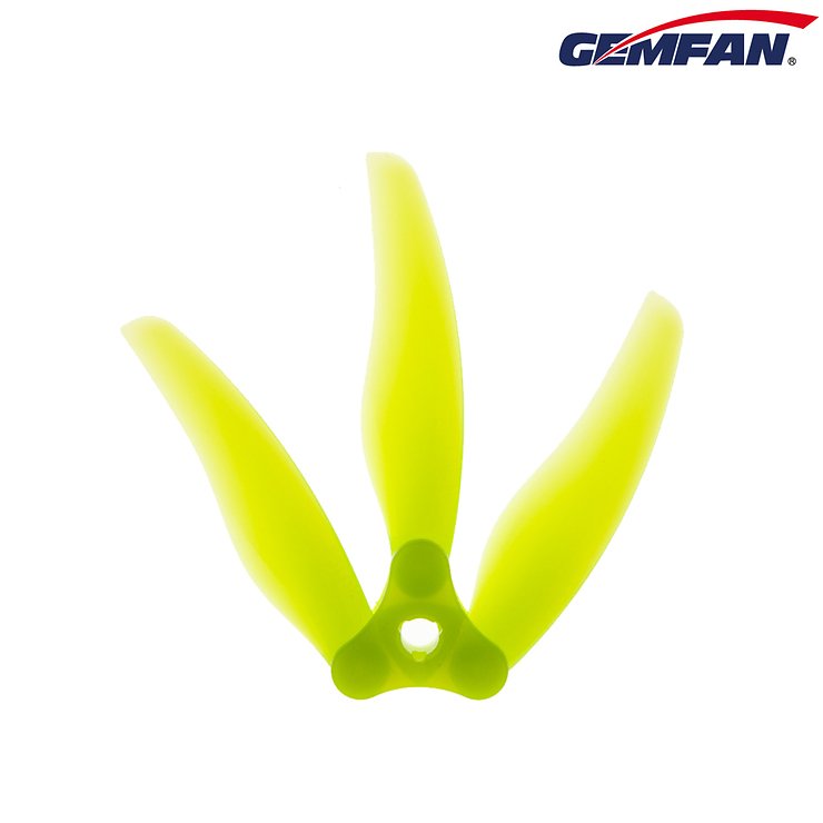 Gemfan Floppy Proppy 5135 Plegable FPV Propeller Amarillo 5 pulgadas - Thumbnail 1