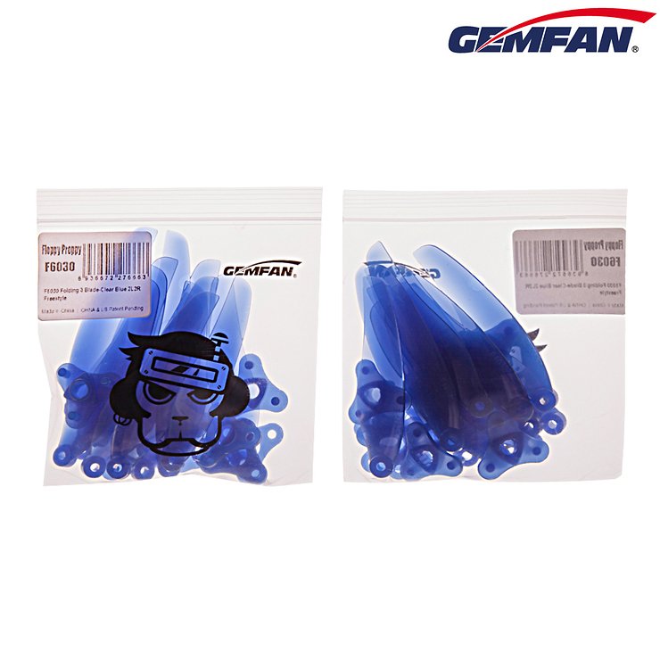 Gemfan Floppy Proppy F6030 F6030 Elica FPV pieghevole Blu 6 pollici - Thumbnail 2