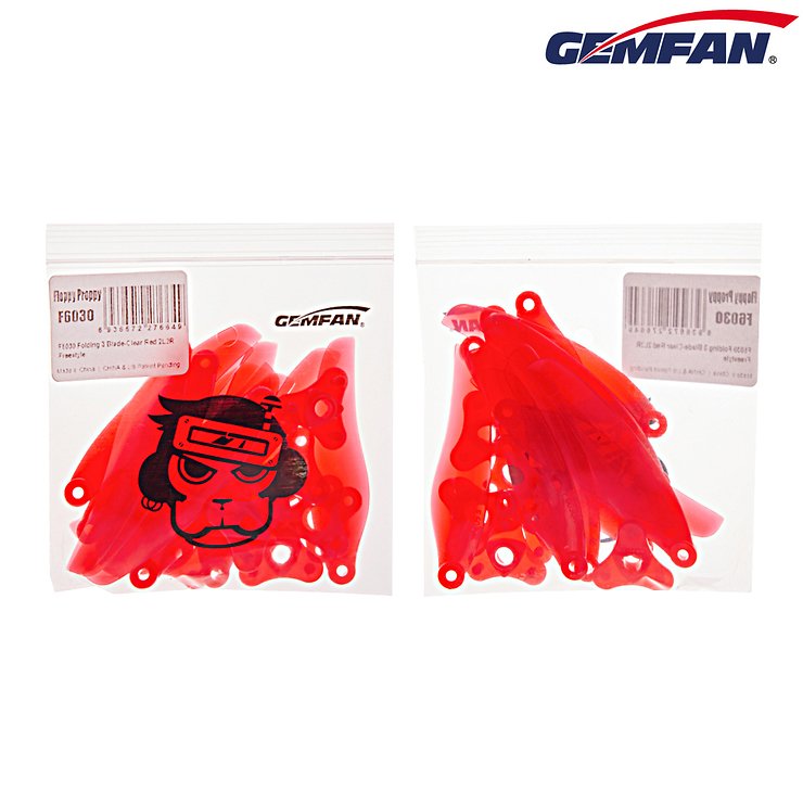 Gemfan Floppy Proppy F6030 faltbarer FPV Propeller Rot 6 Zoll - Thumbnail 2