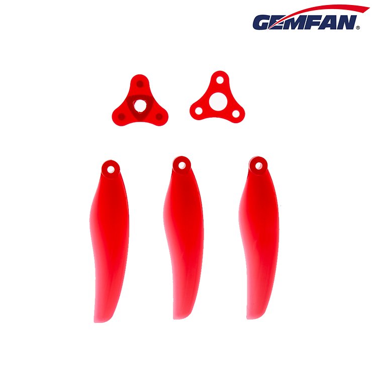 Gemfan Floppy Proppy F6030 faltbarer FPV Propeller Rot 6 Zoll - Thumbnail 3