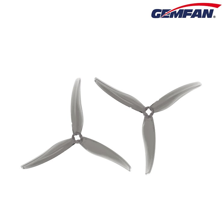 Gemfan 5130 Ultralight 3 blade propeller clear gray - Pic 1