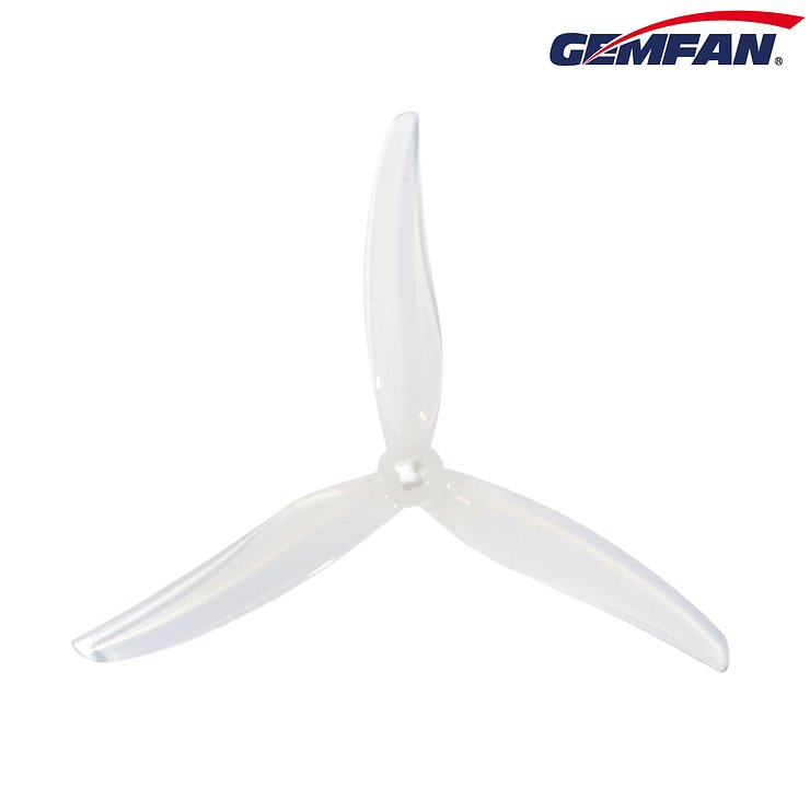 Gemfan 5130 Ultralight 3 blade propeller milk white - Pic 1