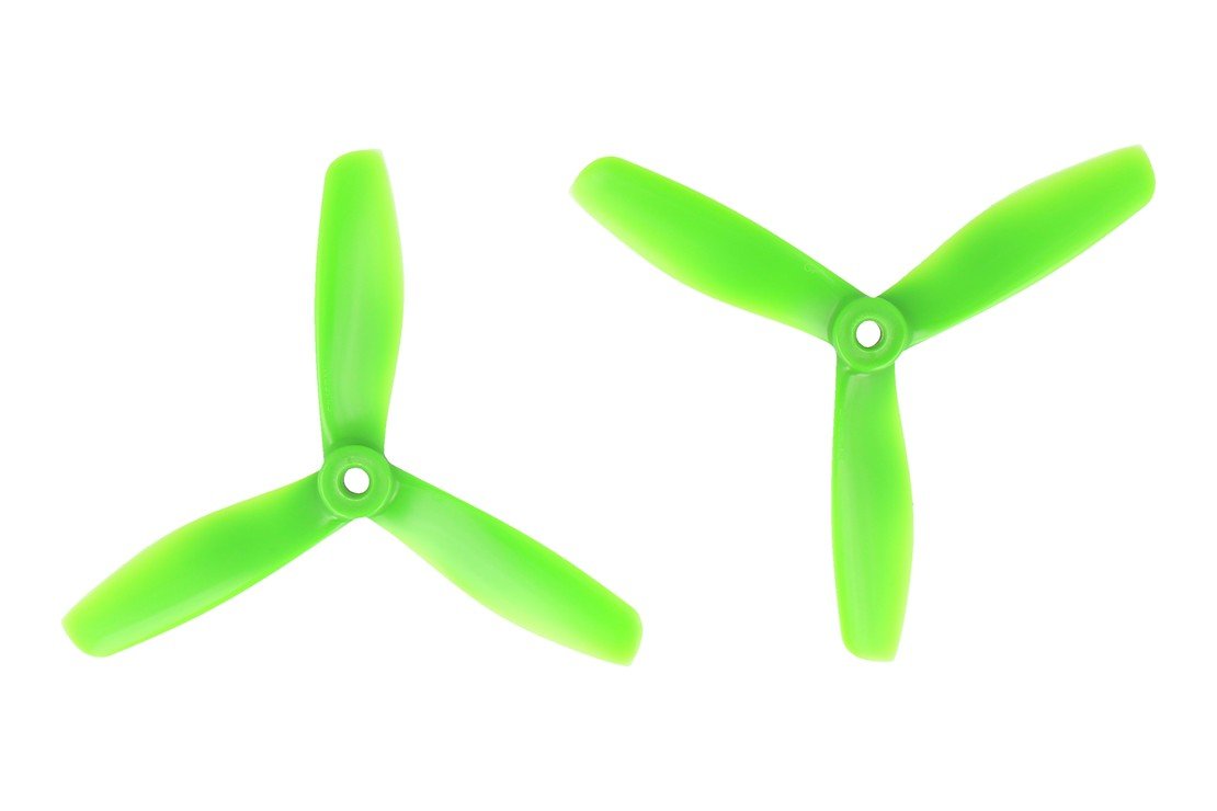 Gemfan 5045 5x4,5 Glasfaser Nylon 3 Blatt Propeller Bullnose Grün 2xCW 2xCCW 5 Zoll - Thumbnail 2