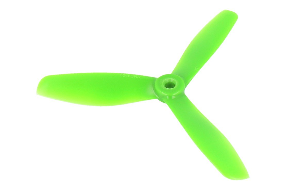 Gemfan 5045 5x4,5 Glasfaser Nylon 3 Blatt Propeller Bullnose Grün 2xCW 2xCCW 5 Zoll - Thumbnail 3