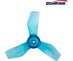 Gemfan 1219 31mm 3 blade propeller 1mm hole 4xCW 4xCCW Transparent Blue