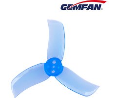 Gemfan 2040 HULKIE 3 blade propeller Rotorx 3 hole 4xCW 4xCCW Transparent Blue