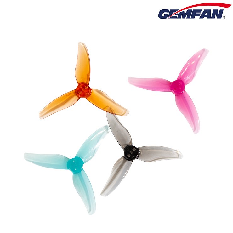 Gemfan 2512 3 blade propeller Clear Grey 2.5 inch - Pic 1