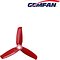 Gemfan 3-Blatt-Propeller 3052 Flash 3x5,2 Rot (2xCW, 2xCCW)
