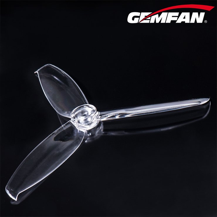 Gemfan 5042 5x4.2 WinDancer 3 Blade Propeller Clear 2xCW 2xCCW 5 inch - Thumbnail 3