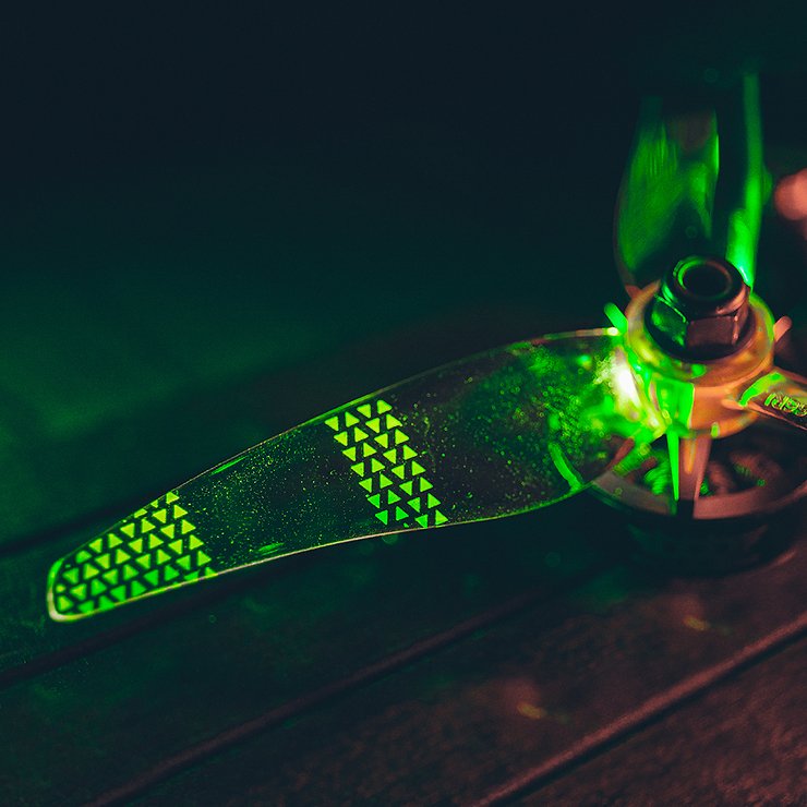 Gemfan Moonlight LED V2 Propeller 51466 Rot 5 Zoll - Thumbnail 2