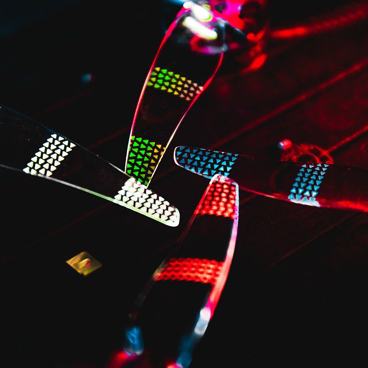 Gemfan Moonlight LED V2 Propeller 51466 Rot 5 Zoll - Thumbnail 1