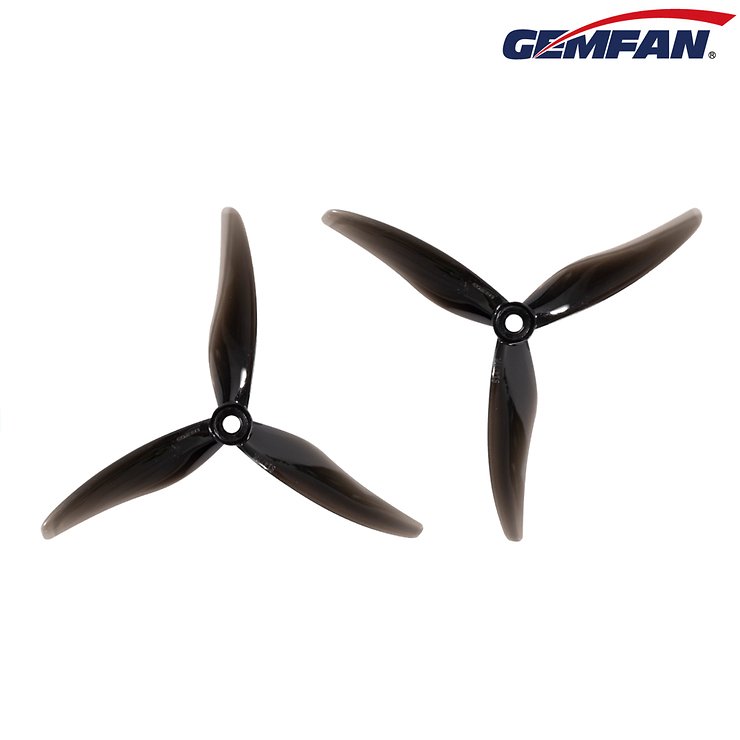 Gemfan Hurricane 51477 FPV Propeller Clear Black 5 Inch - Thumbnail 3