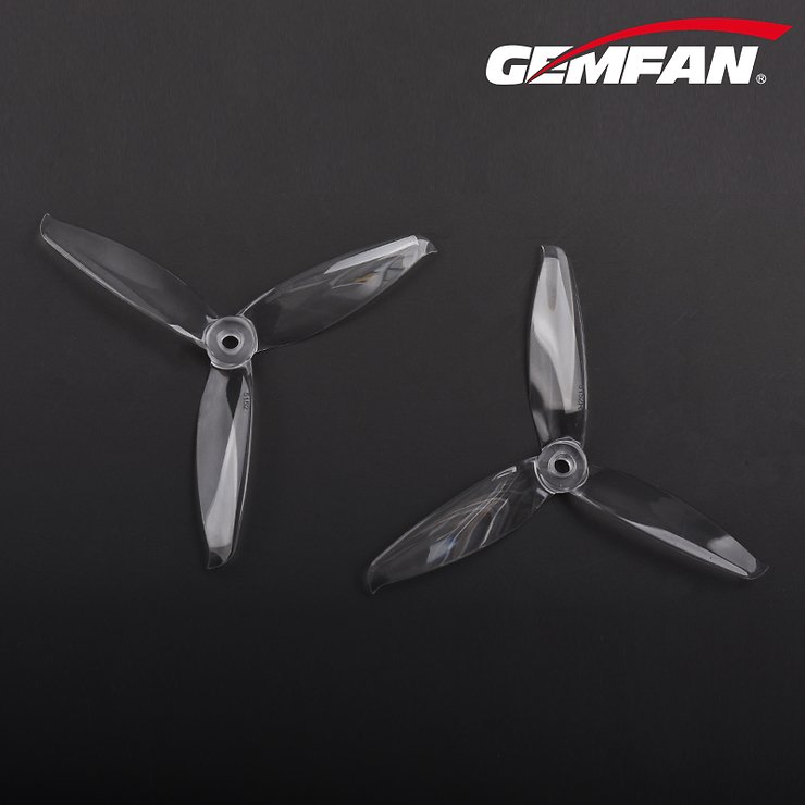 Gemfan 5152 5,1x5,2 Flash 3 Blatt Propeller Klar 2xCW 2xCCW 5 Zoll - Thumbnail 3