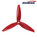 Gemfan 5152 5,1x5,2 Flash 3 blade propeller red 2xCW 2xCCW 5 inch - Thumbnail 1