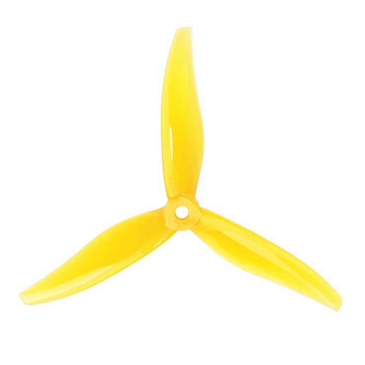 Gemfan YUKI 5129-3 5 Zoll 3-Blatt Propeller Gelb (2CW+2CCW) - Pic 1