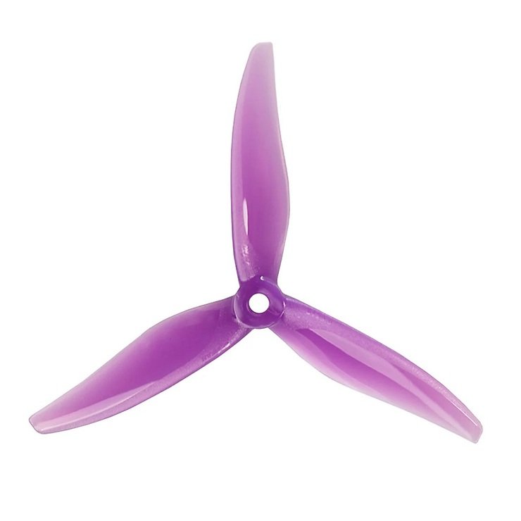 Gemfan YUKI 5129-3 5 inch 3-blade propeller Purple (2CW+2CCW) - Pic 1