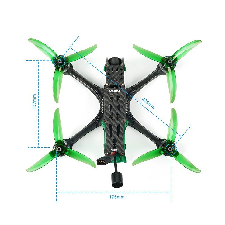 GEPRC Mark5 HD DJI O3 AIR Unit 6S Drone FPV TBS Nano RX - Thumbnail 7