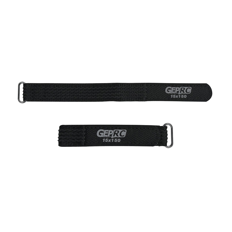 GEPRC LiPo Batterie Strap 15x150mm schwarz 5 Stück - Thumbnail 1