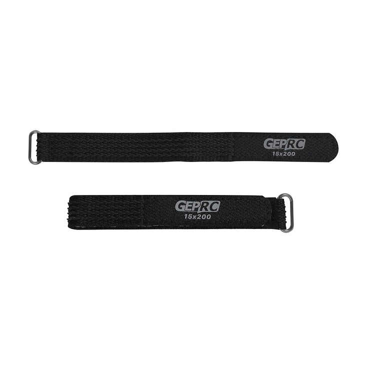 GEPRC LiPo Batterie Strap 15x200mm schwarz 5 Stück - Thumbnail 1