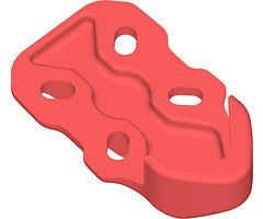 GEPRC Mark5 Guardabrazos (4 piezas) Impresión 3D TPU Rojo