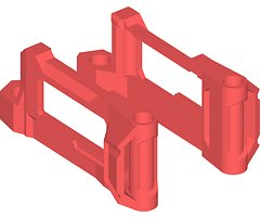 GEPRC Mark5 O3 Air Unit Support d'impression 3D TPU rouge