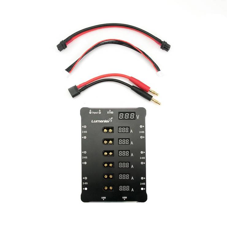 Lumenier ParaGuard PRO FPV Safe Parallel Charging Board XT-60 - 6 portów - Thumbnail 5