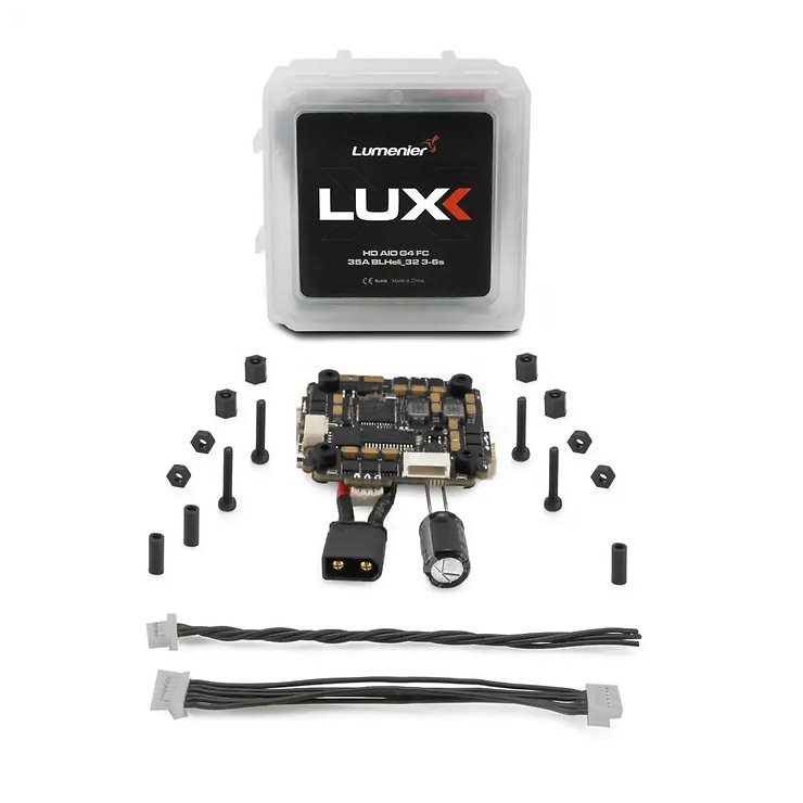 Lumenier LUX HD AIO G4 FC + 35A BLHeli_32 3-6S ESC sans soudure - Thumbnail 4
