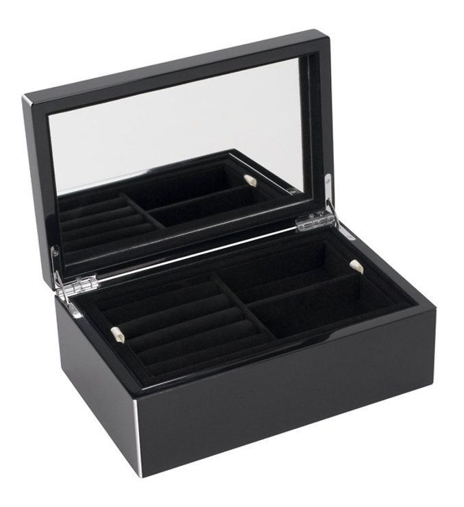 Gift Company Schmuckbox Tang S mit Spiegel 22 cm schwarz - Pic 1