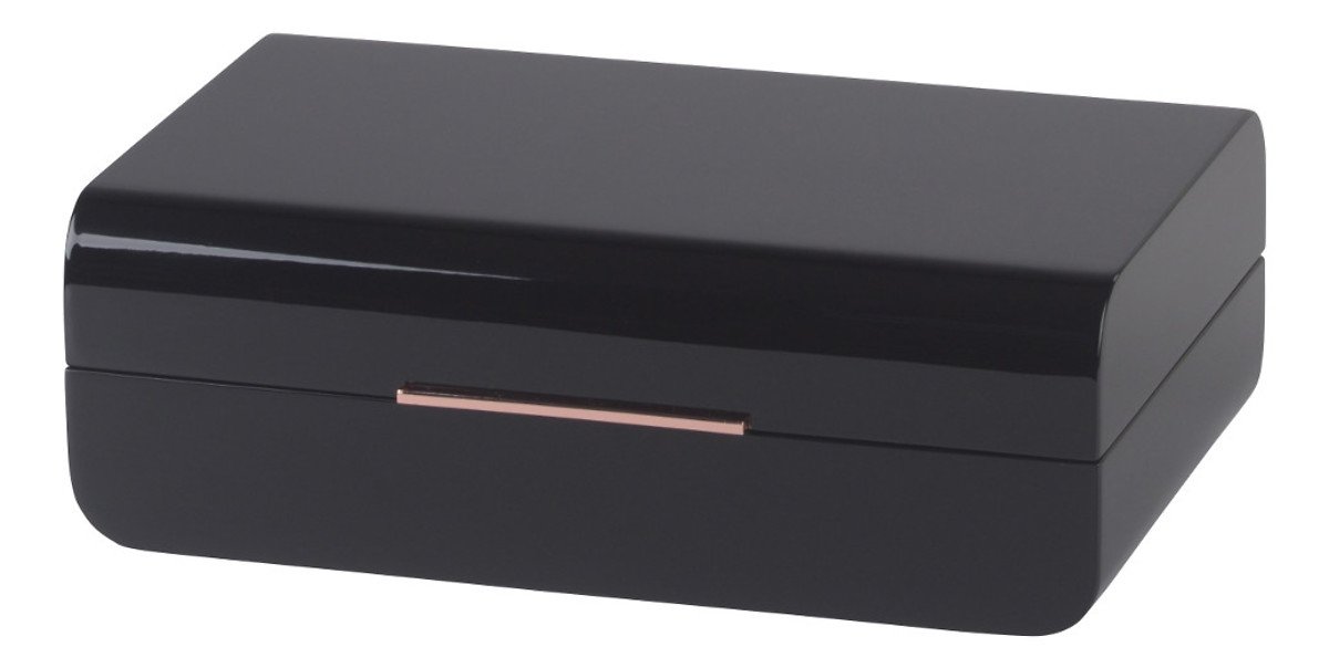 Gift Company Schmuckbox Quartier Curves mit Spiegel 24 cm schwarz - Thumbnail 2