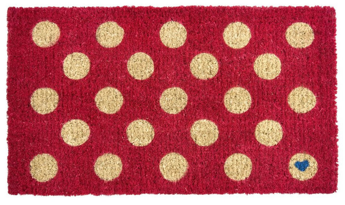 Gift Company Fußmatte Red Dots Kokos rot 74 x 44cm - Pic 1