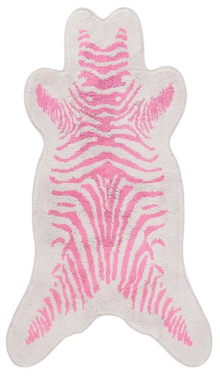 Cadeau Entreprise tapis de bain Animal Shape beige/rose 70 x 120cm - Pic 1