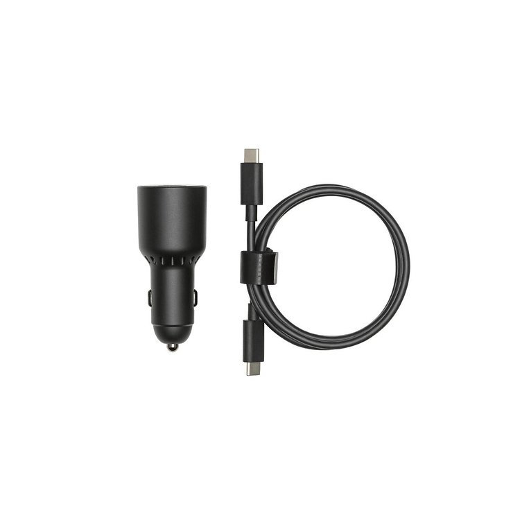 DJI 65W Car Charger USB-C and USB-A Output - Thumbnail 1