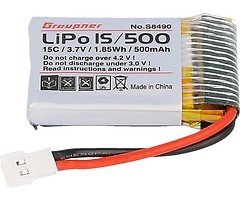 Graupner Batterie LiPo Akku 15C 1S 500mAh 3,7V für Alpha 110