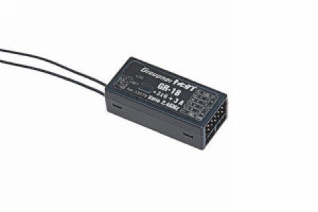 Graupner Receiver GR-18 HoTT + xG + 3A + Vario HoTT - Pic 1