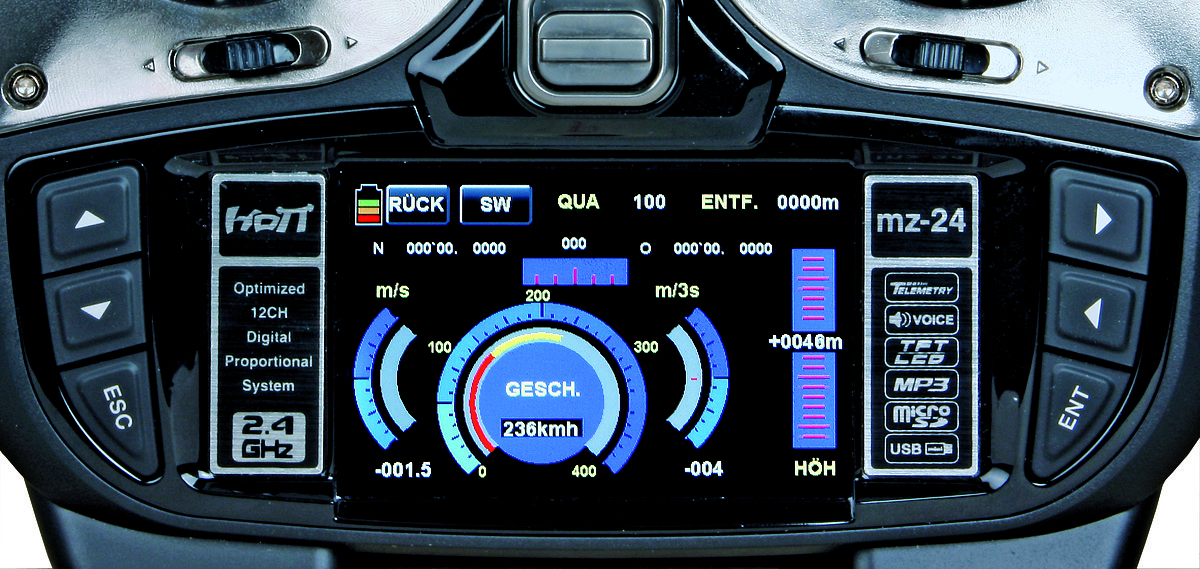 Graupner MZ-24 12 Kanal HoTT Fernsteuerung deutsch - Thumbnail 5