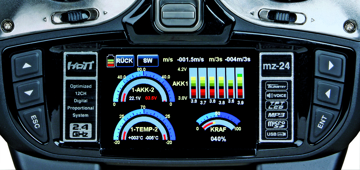 Graupner MZ-24 12 Kanal HoTT Fernsteuerung deutsch - Thumbnail 6