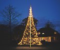 Fairybell LED Baum Fahnenmast 960 LED warmweiß außen 6m - Thumbnail 1