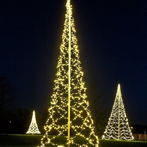 Fairybell LED Baum Fahnenmast 1200 LED warmweiß außen 8m