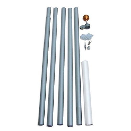 Fairybell Fahnenmast für LED Baum 6m Aluminium eloxiert B-Ware