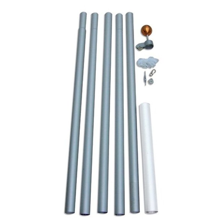 Fairybell Fahnenmast für LED Baum 6m Aluminium eloxiert - Thumbnail 1