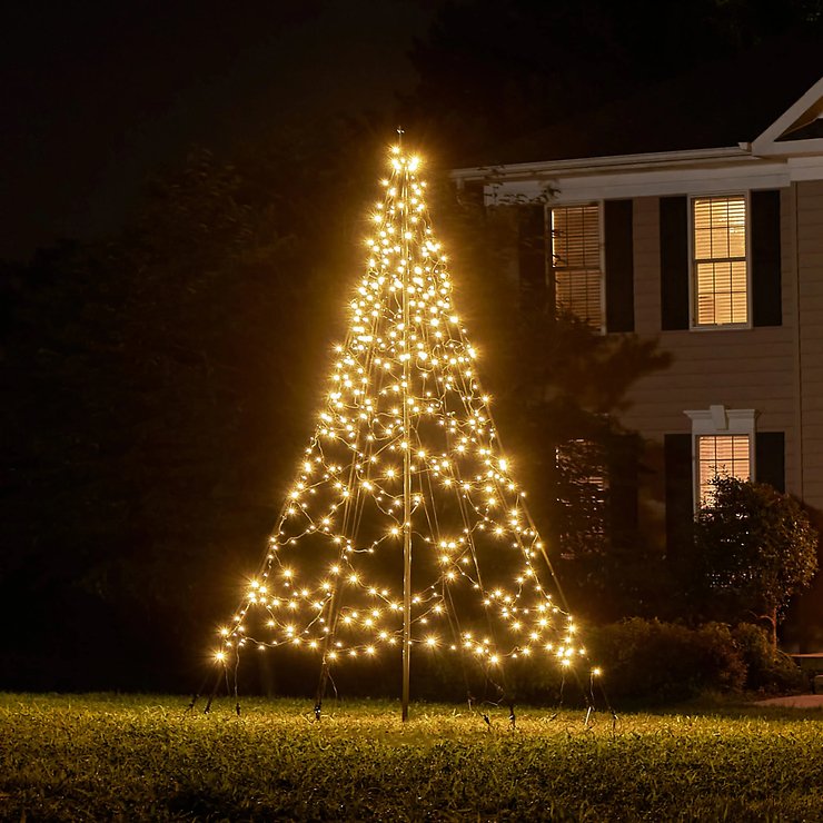 Sapin de Noël Fairybell pour Extérieur 640 LED Blanc Chaud de 4 m –