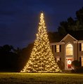 Fairybell LED Tree Flag pole 1200 LED blanco cálido al aire libre 6m Twinkle Effect - Thumbnail 1